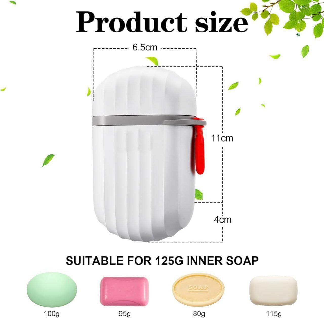 Portable Waterproof Leak Proof Travel Soap Box Case Holder Plastic Soap Case Box Holder Dish Container For Bathroom Outdoors Travel Home Use