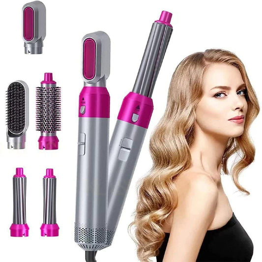 5 In 1 Hair Comb Negative lon | Straightener Brush Blow Dryer | 5 in 1 Multifunctional Hair Dryer Styling Tool | Pocket 5-in-1 Multi-Head Hot Air Comb | 5 In 1 Electric Hair Dryer Comb