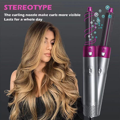 5 In 1 Hair Comb Negative lon | Straightener Brush Blow Dryer | 5 in 1 Multifunctional Hair Dryer Styling Tool | Pocket 5-in-1 Multi-Head Hot Air Comb | 5 In 1 Electric Hair Dryer Comb