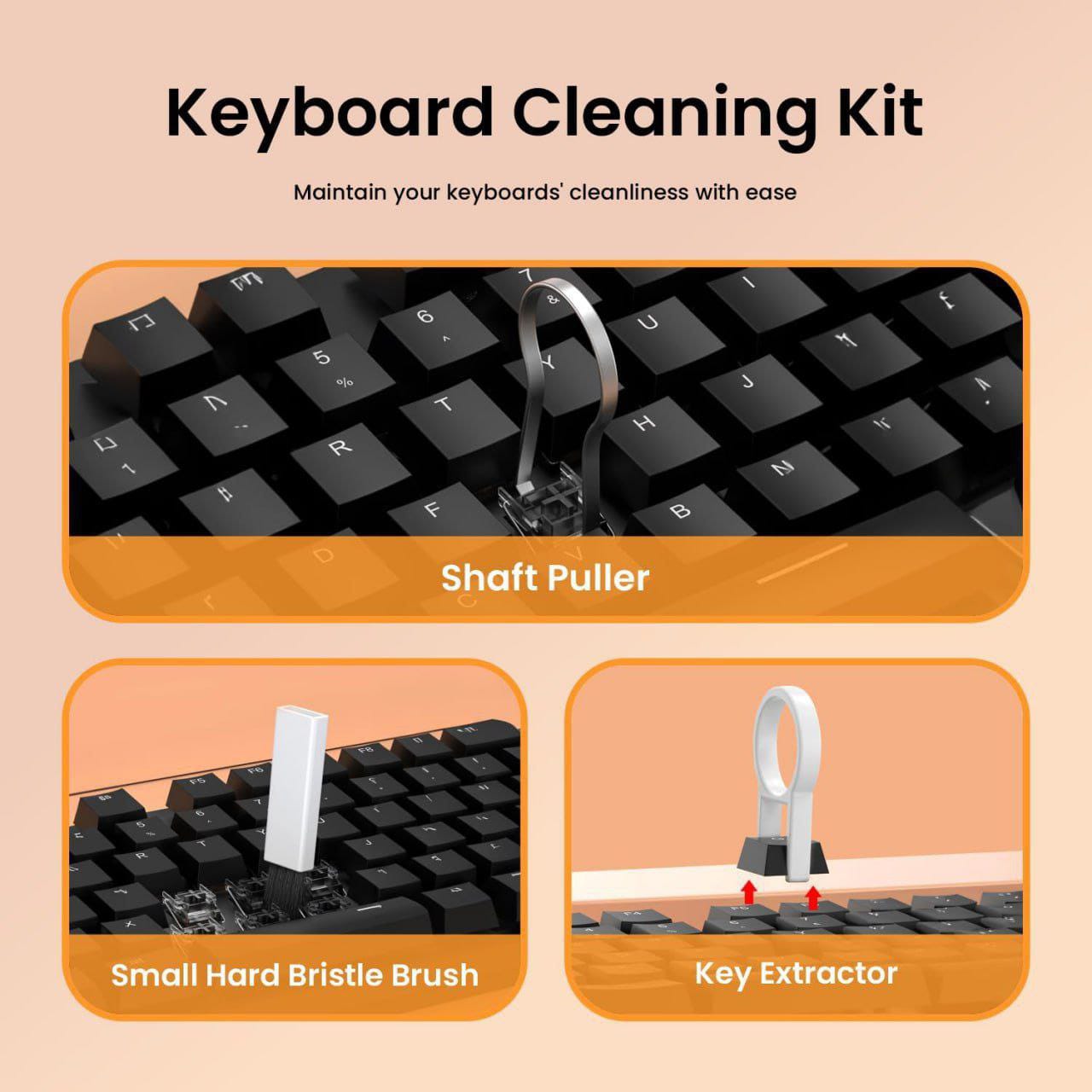 20 in 1 Multipurpose Device Cleaner Cleaning Kit for Laptops, Smartphones, Keyboards, Desktop & Earphones Multi-Purpose-Tool for Cleaning Laptop, Keyboard, Earbuds, Camera, Cellphones