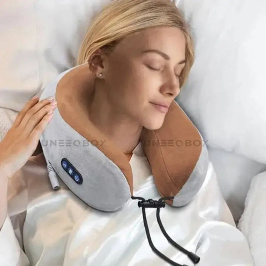 U-Travel Pillow Massager  Relax Anywhere!  Ultimate Comfort on the Go!  Soothe Your Neck & Shoulders!*  Elevate Your Relaxation!  Experience Blissful Comfort!