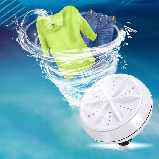 Mini Portable USB Turbine Wash Used While Washing Cloths in All Kinds of Places Mostly Household Bathrooms - 2 Kg, Top Load