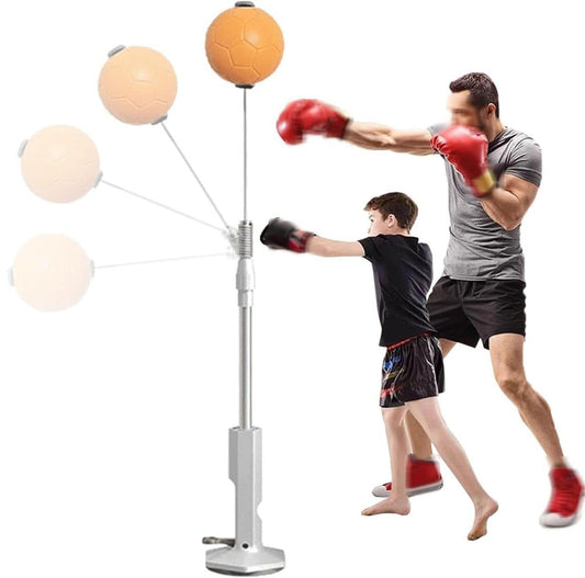 Punching Ball, Freestanding Punching Ball, German Professional Boxing Set for Adults, Boxing, Suction Cups, High Resilience, Boxing Practice, Quiet Specification, Adjustable Height