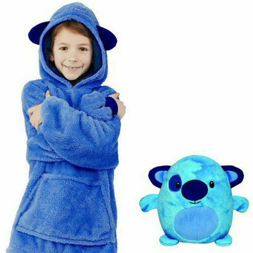 Boy's Huggle Pets Blue Puppy Animal Hoodie