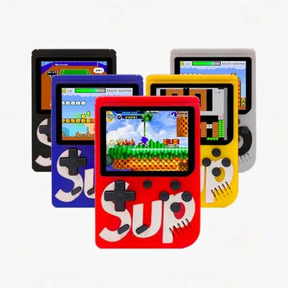 Game Console, Classic Retro Video Gaming Player Colorful LCD Screen USB Rechargeable Portable Game Console with 400 in 1 Classic Old Games Toy Gift for Kids